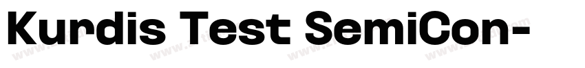 Kurdis Test SemiCon字体转换